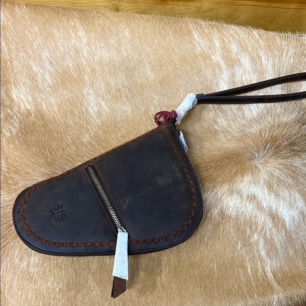STS Ranchwear Brown Leather Pistol Case